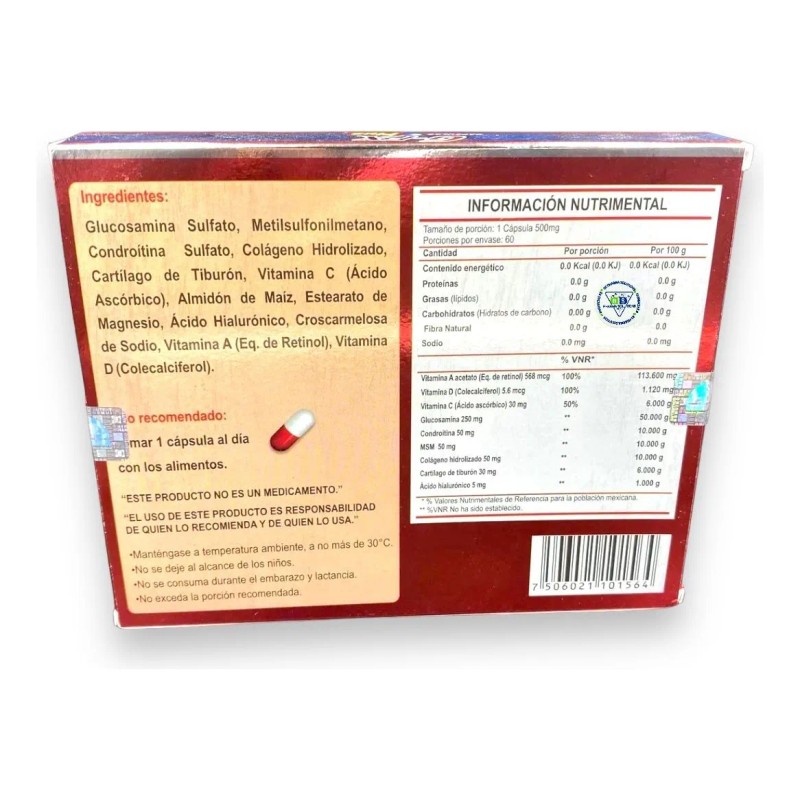 G-fx Plus Caja C60 Reparador De Articulaciones Caps