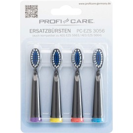 ProfiCare Accessory Set for PC-EZS 3056 Replacement Toothbrushes Pack of 4