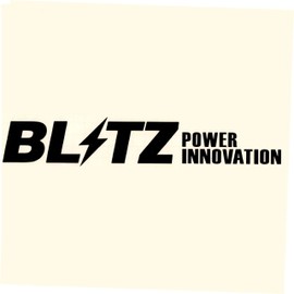 2 Pieces Auto Car Vinyl Racing Decal Sticker for "Blitz" Power Innovation Racing Decal Sticker Black Size 9"x1.7"