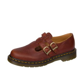 Dr. Martens Women's 8065 Ambassador Leather Mary Jane Flat, Cashew, 6