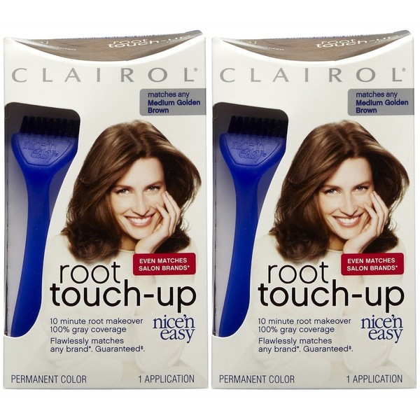 Clairol Nice n Easy Touch, Up, 005G, Medium Golden Brown, 2 pk