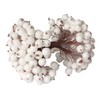 KKSTY 200 Pcs/100 Wired Berries Stems Artificial Frosted Berries Christmas