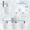 Dekang Bathroom Light Fixtures Over Mirror Brushed Nickel, Rustproof 3-Light