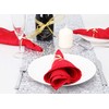 Napkin Rings Set of 6 Gold Napkin Rings Snowflake Reindeer