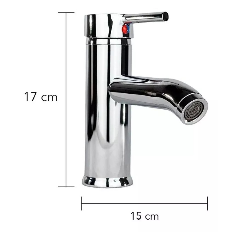 CNX Llave Mezcladora Monomando Para Lavabo (cromada) Meer