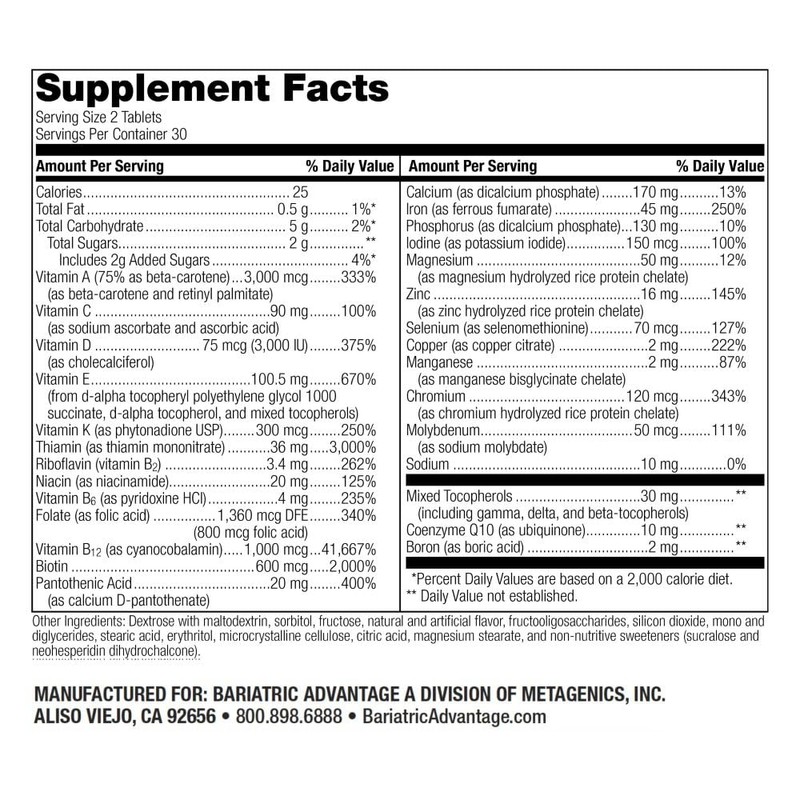 Bariatric Advantage Chewable Advanced Multi EA - High Potency Daily