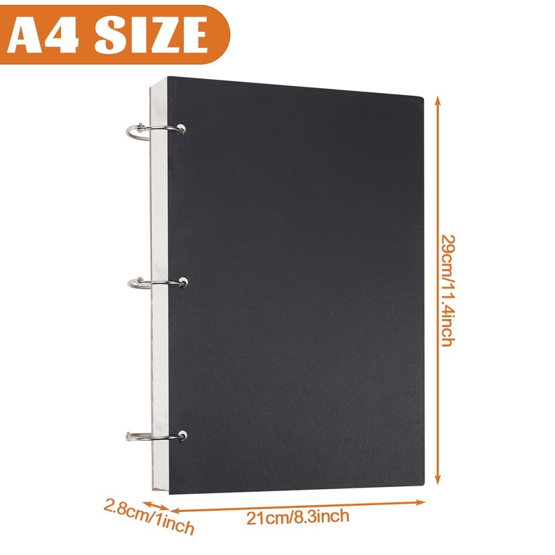 A4 Sketch Books, 75 Sheets 150 Pages Binder Binding Sketchbook
