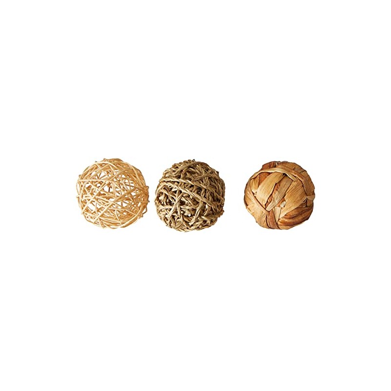 Rosewood Naturals Trio of Fun Balls, Toys for Small Animals