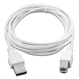 Fenzer B2G1 Free 6ft USB2.0 A Male to B Male Printer Scanner Cable Cord (U2A1-B1-06WHT