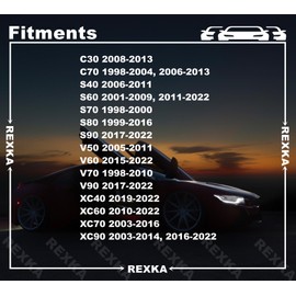 Rexka 10pcs Hood Insulation Retainer Clips for Volvo 9182822 C30, C70, S40, S60, S60 Cross Country, S70, S80, S90, V50, V60, V60 Cross Country, V70, V90, V90 Cross Country, XC40, XC60, XC70, XC90