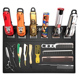 Magnetic Barber Mat with 6 Magnets - 19.3"x12.6" Non-Slip Tool Organizer for Clippers, Station Table Pad | Barber Mats for Grooming, Salon & Home Use
