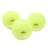3Pcs Training Tennis Balls 2.6in Chemical Fiber Silicone Accurate Portable