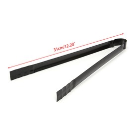 LyGuy Bbq Charcoal Tongs, Barbecue Charcoal Tong Metal Handle Grill Food Clip Outdoor Camping Cooking Tool