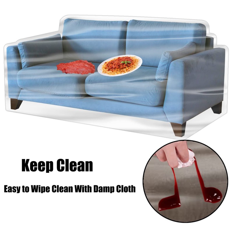 Imperius Clear Thick Heavy Duty Water Resistant Loveseat Sofa Cover,Waterproof