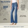 WallFlower Women's Sassy Flare High-Rise Insta Soft Juniors Jeans, Noir,