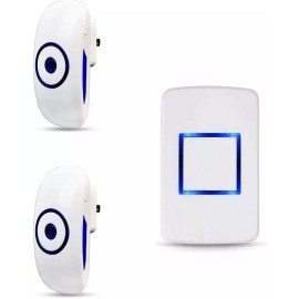Eforces Wireless Doorbell Waterproof Doorbell with 36 Chimes 4 Volume Levels 2 Receives