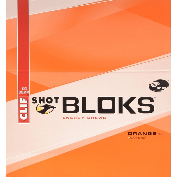 CLIF BLOKS Energy Chews - Orange - (2.1 oz, 18 Count)