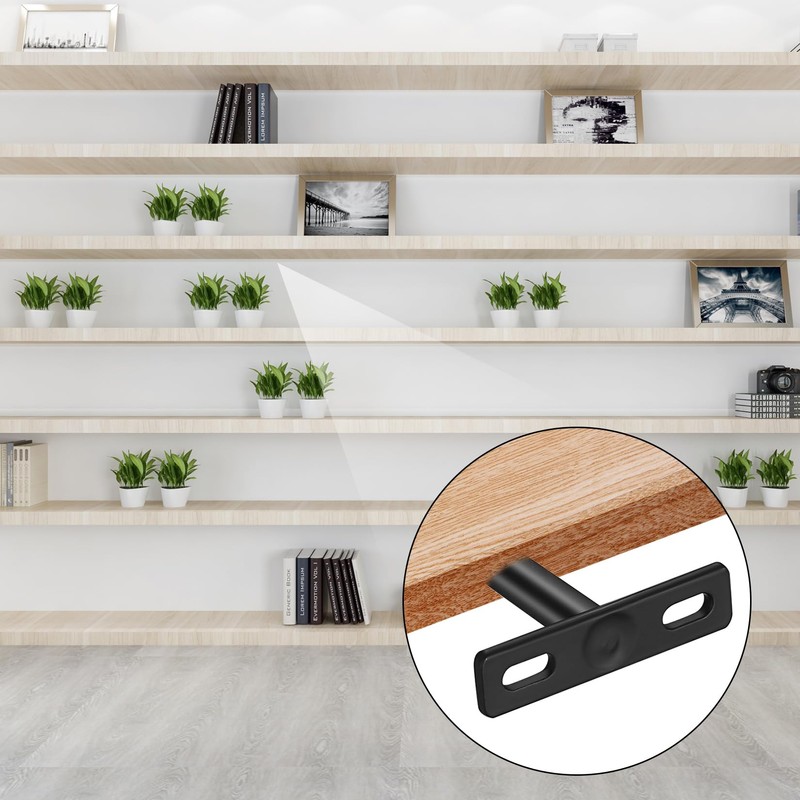 Pack of 4 Floating Shelf Brackets, Shelf Brackets, Wall Shelf,