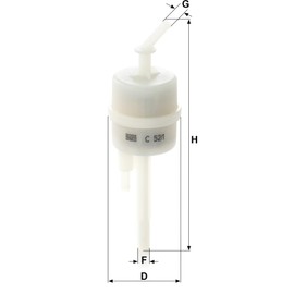 Original MANN-FILTER Air Filter C 52/1 – For Utility Vehicles