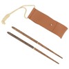 Foldable Wood Chopsticks Portable Detachable Wooden Flatware Chopsticks for Outdoor