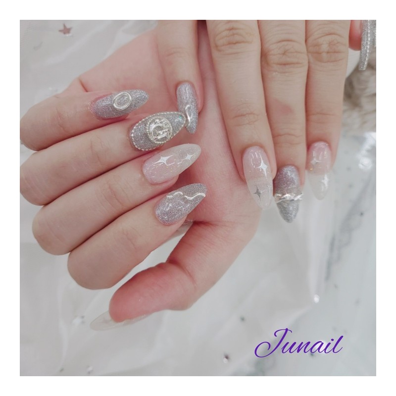  D Twinkle Handmade Nail Tips ✨ - Long Round