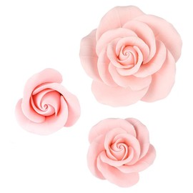 O'Creme Garden Roses Gumpaste Flower Set, Pink