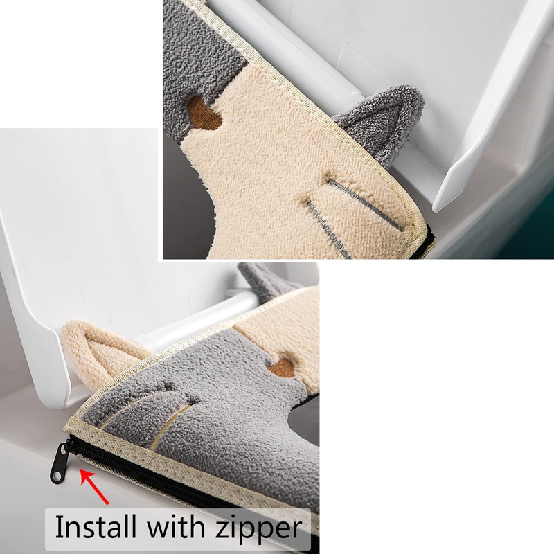 Thickened Toilet seat Cushion Cover is Universal, Warm, Washable and