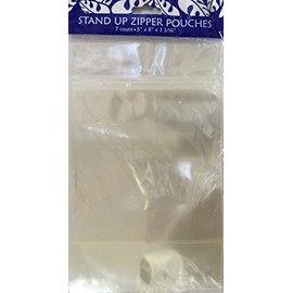 Great Lines Hawaiian Food Grade Reclosable Stand Up Zipper Party Bags Pouches (5" x 8" x 3 3/6", Clear)