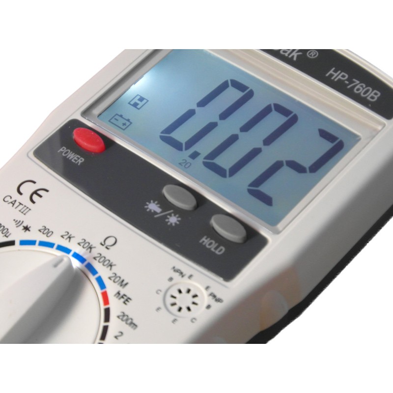 DIGITAL MULTIMETER W/TEMPERATURE - PROFESSIONAL DIGITAL MUTLIMETER - CE