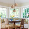 3-Light Mini Hemp Rope Woven Pendant Light Kitchen Island,3 Dome