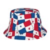 Cute Panama Flag Bucket Hat Wide Brim Sun Protection Hat