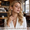 TXG Collares de Mujer, Juego Collar Aretes de Mujer Plata
