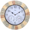Lily's Home Hanging Wall Clock, Includes a Thermometer and Hygrometer