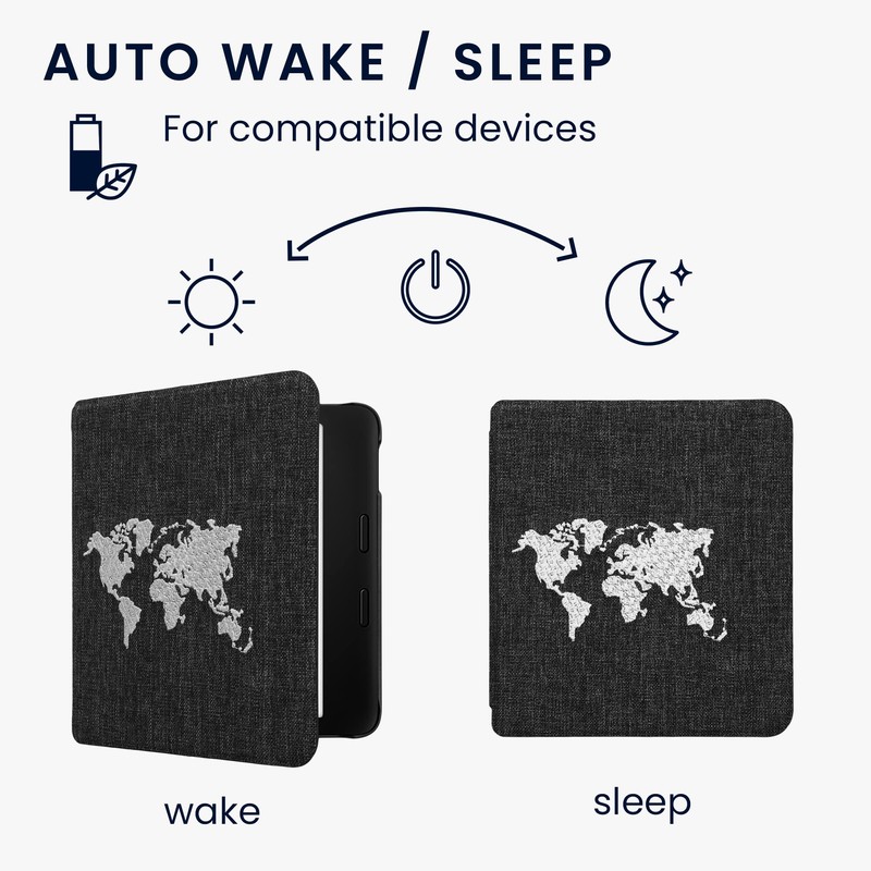 kwmobile Case Compatible with Tolino Vision 6 Cover - eReader