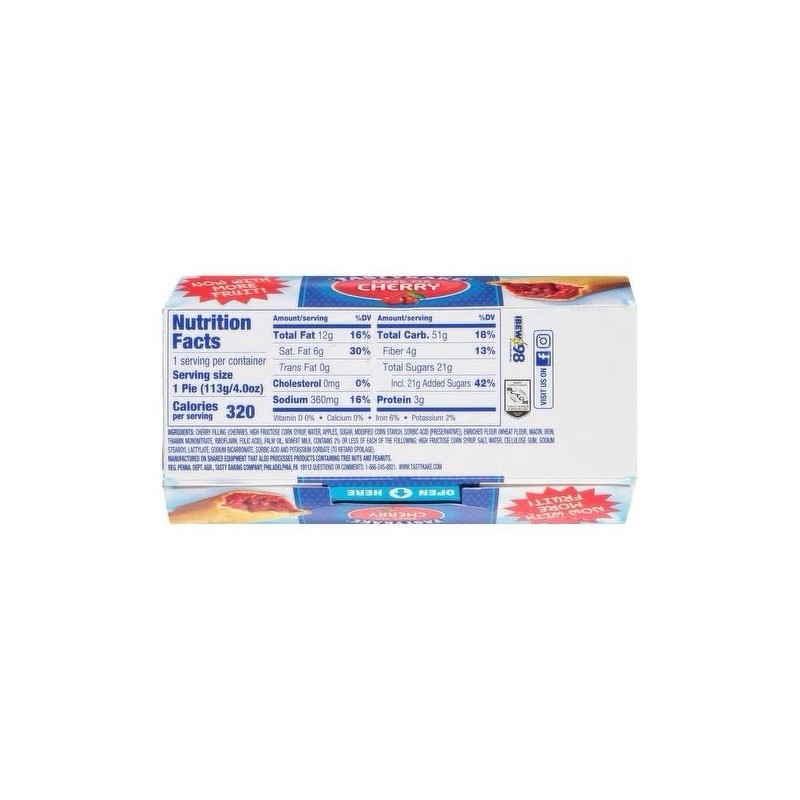 Tastykake 🟢 New Tastykake Baked Cherry Pie Filled Pastries Small
