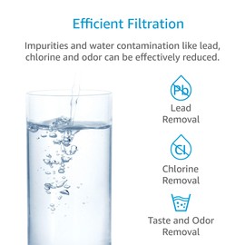 AQUACREST DW2042FR-09 Refrigerator Water Filter, Compatible with Daewoo DW2042FR, Kenmore 46-9130, DW2042FR-09, Aqua Crystal DW2042F-09