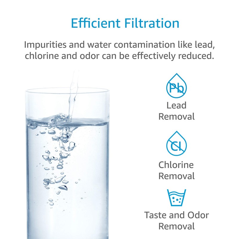 AQUACREST DW2042FR-09 Refrigerator Water Filter, Compatible with Daewoo DW2042FR, Kenmore