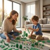 LANMANUO Garden Plants Building Bricks Set, 480PCS Flowers Bushes Trees