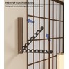 dancrul Natural Wood Folding Clothes Hanger Rack for Laundry Room,
