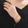 COLIBRI ALEGRE Pulsera Nudo De Bruja Mediana Dorado