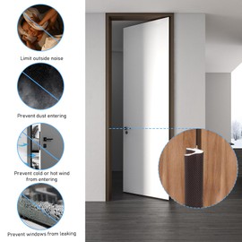 Door Weather Stripping Soundproof Door Seal Strip V-Shaped "Q" Foam 32.8Ft Kerf Weather Stripping Door Frame Window Insulation Kit for Windows Card Slot Installation Seals (Brown)