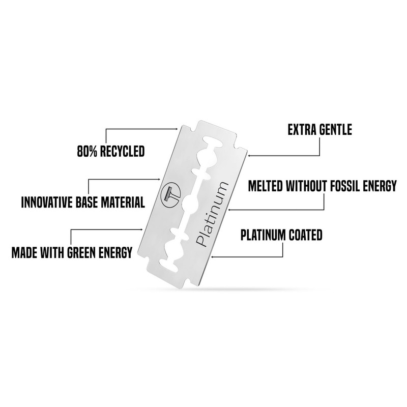 My-Blades® - Platinum -100 Sustainable Premium Double Blades Made of