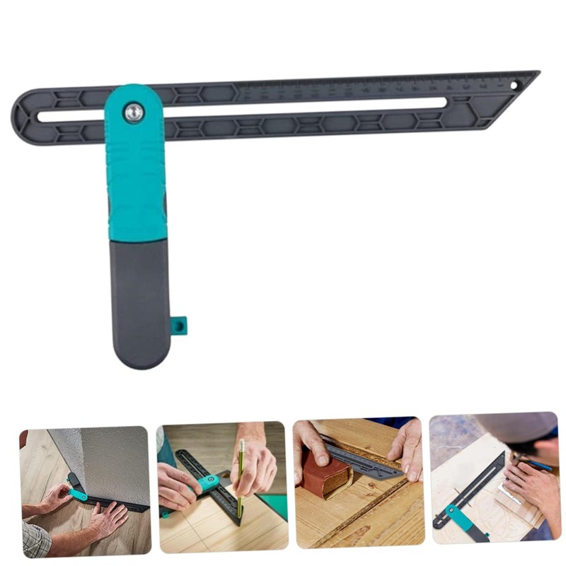ORFOFE Finder Ruler Corner Protractor Lockable Angle Finder Metal Gauge