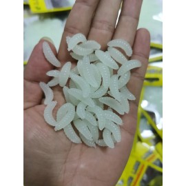 50 Gusanos De Pan, Luminosos, Pesca, Lubina, Trucha, Etc.