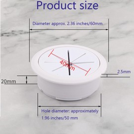 Suweiyuanshiyi 4 PCS Tv Wire Hider for Wall Mounted Tv, Behind Wall Tv Wire Kit Cable Hider, Includes 4 Pass-Throughs and Hole Saw Drill Attachment