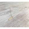 Customize Feather Necklace Gold Filled Dainty Feather Pendant Chain Boho