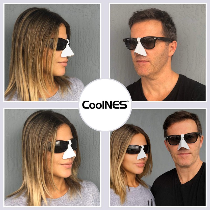 CoolNES - Paquete de 4 protectores de nariz UV para