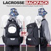 GoHimal Lacrosse Bag Extra Large Lacrosse Backpack with Tow Stick