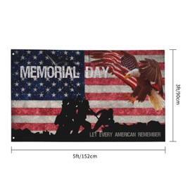 Memorial Day Flags 3x5 Foot For Outdoors Decoration