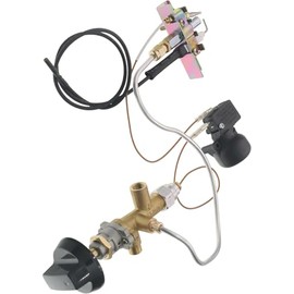 FWJ Replace The Main Control Brass Safety Valve kit and Heater igniter Assembly of The Propane fire Pit